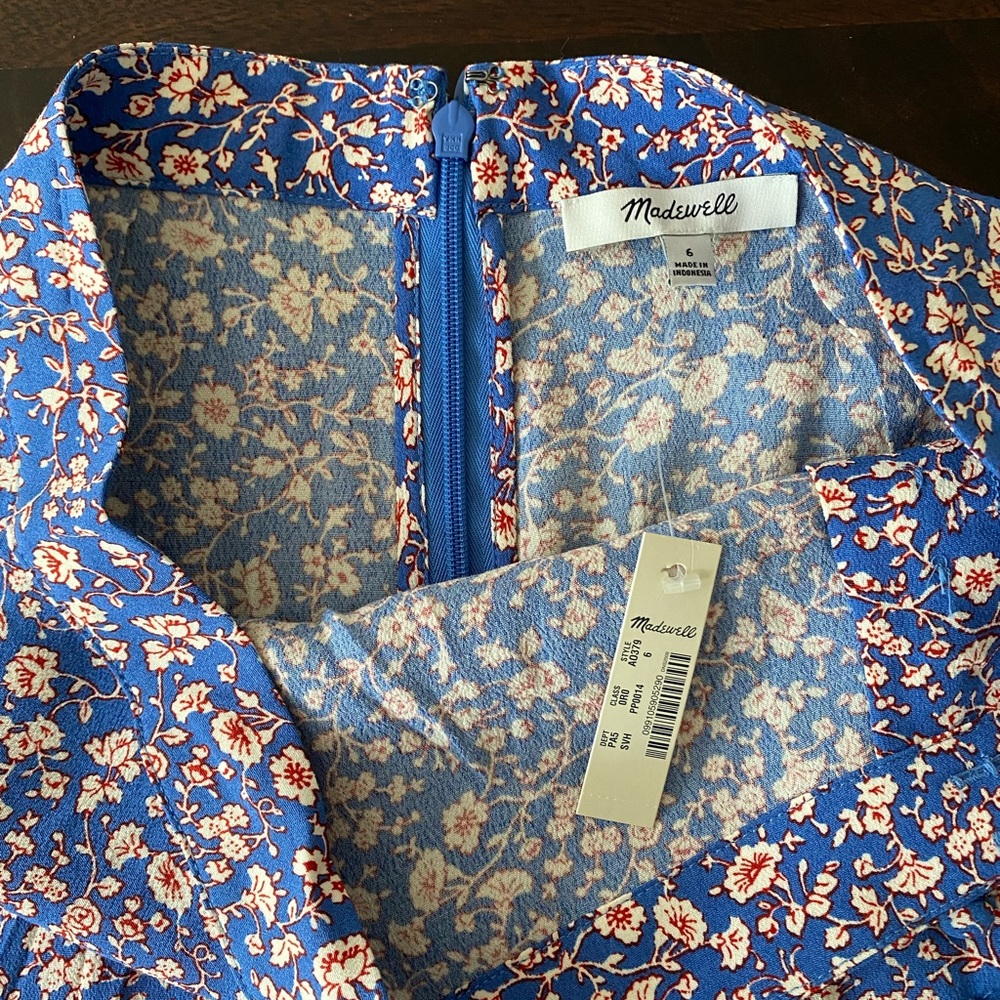 NWT Madewell Porch Side-Button Mini Skirt in Summer Vines (Size 6)
